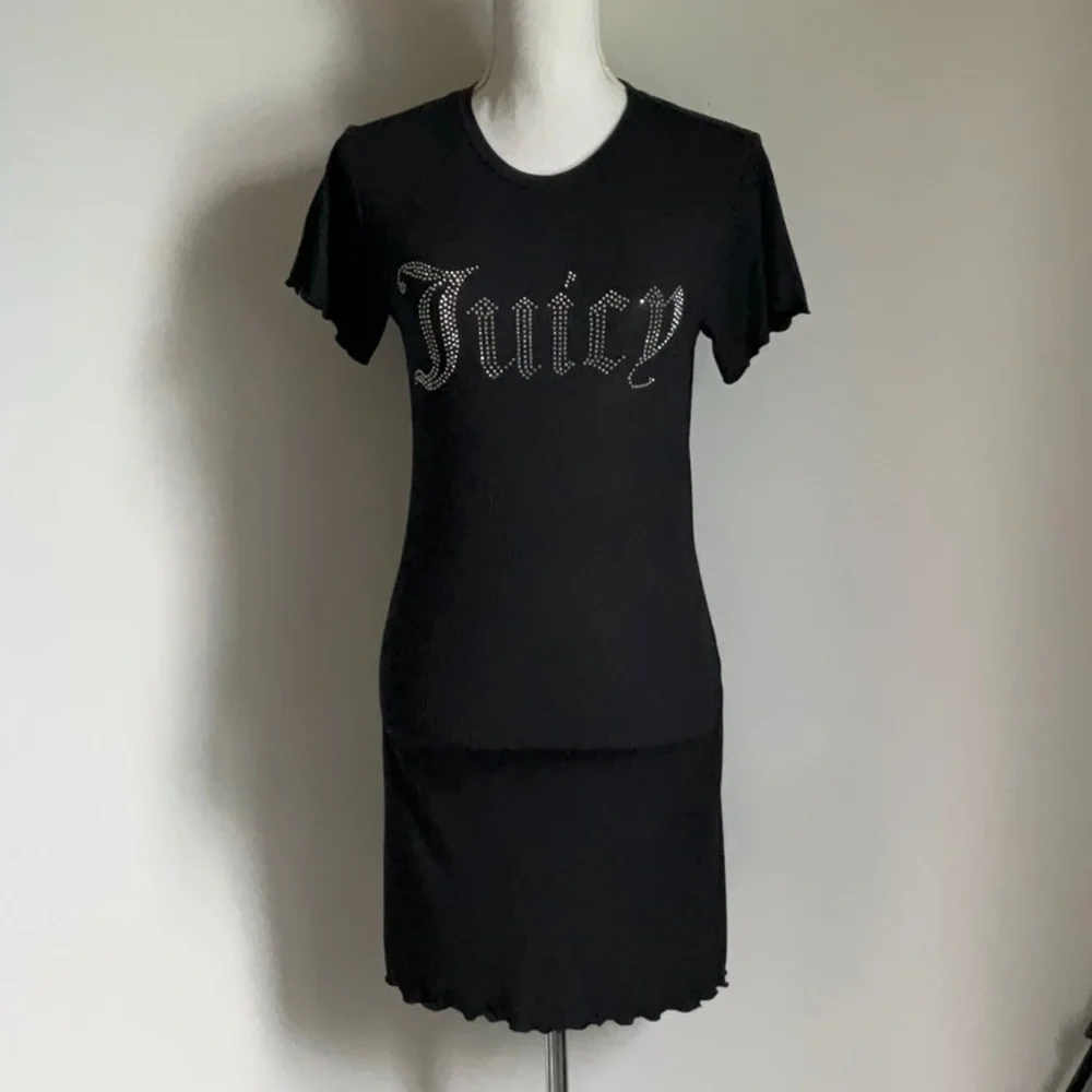 Juicy Couture Black T-Shirt Dress - Picture 1 of 2